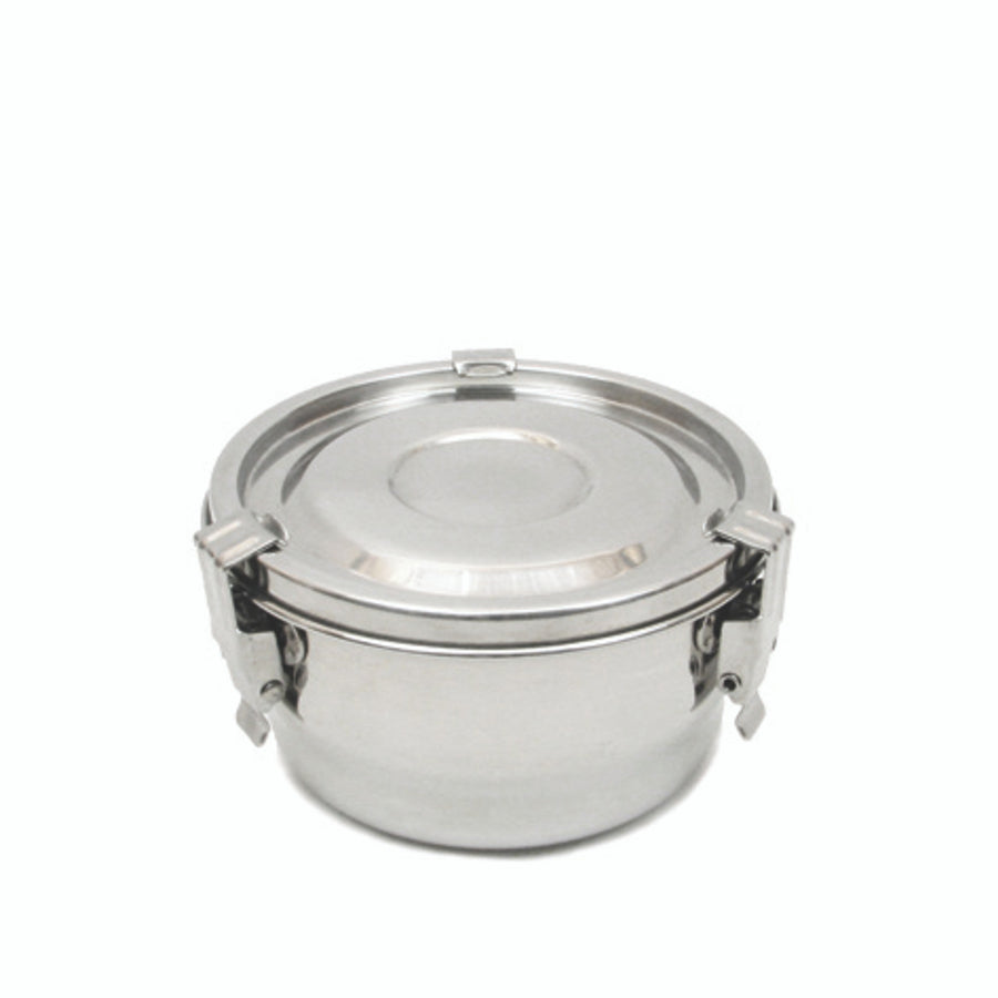 Stainless Steel Airtight Watertight Food Storage Container - 10 cm / 4 in.