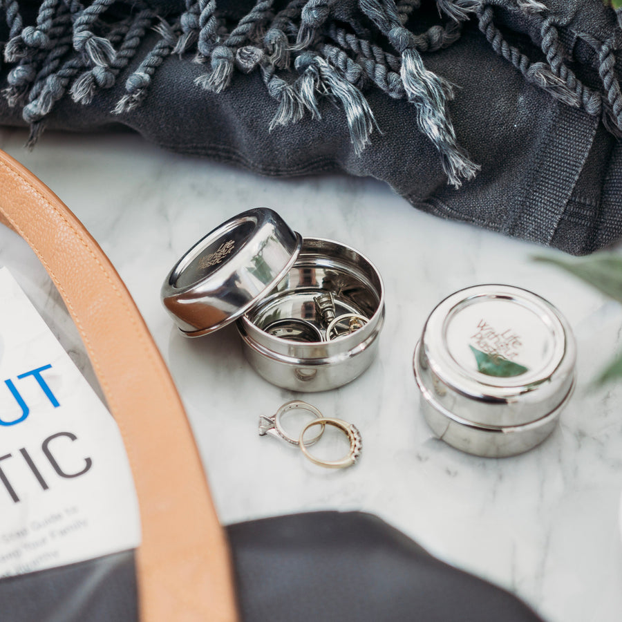 Stainless Steel Dip - Condiment  -Side Containers - Pack of Two