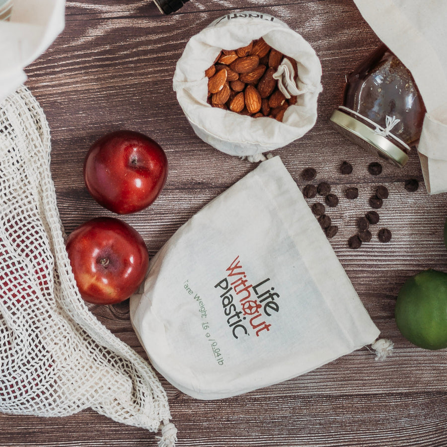 Organic Cotton Flat-Bottom Bulk Bag - Small