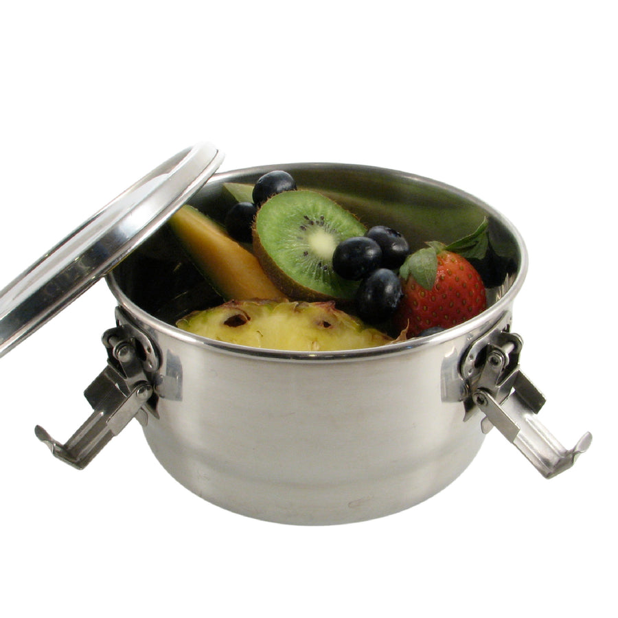 Stainless Steel Airtight Watertight Food Storage Container - 14 cm / 5.5 in.