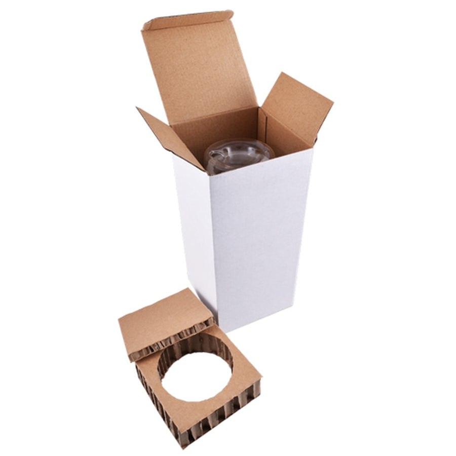 Double Wall Reusable Glass Travel Mug - 375 ml / 13 oz