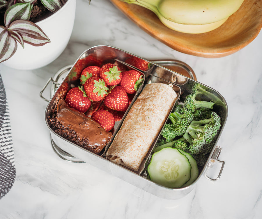 Stainless Steel Rectangular Food Storage Container - 1600 ml / 54 oz