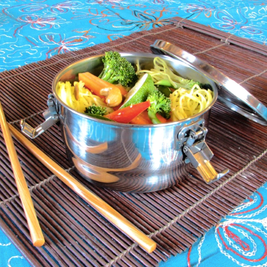 Stainless Steel Airtight Watertight Food Storage Container - 12 cm / 4.75 in