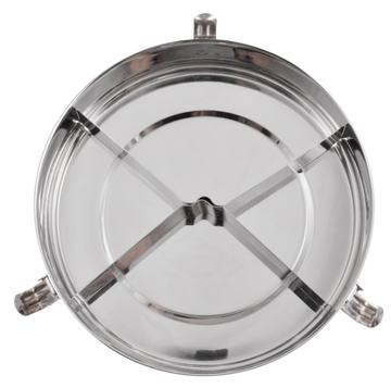 Round Stainless Steel Airtight Take-Out Bento with Dividers